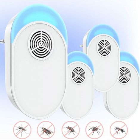 Ultrasonic repellent for mice and rodents – Pack of 2 effective, silent and chemical-free devices