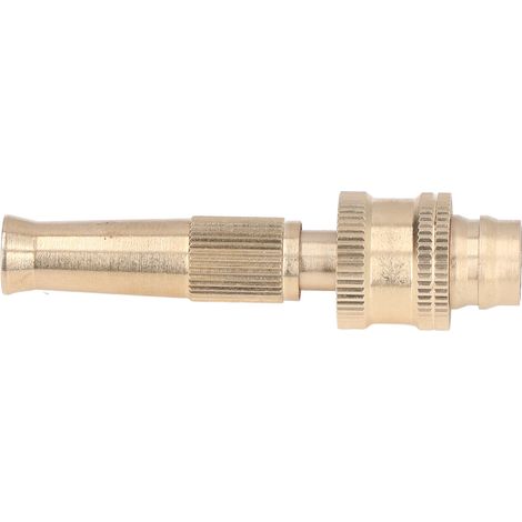 Buse de tuyau d'arrosage à filetage interne G1/2, résistante à la haute pression, diamètre de sortie de 15 mm, jet réglable (1/5)