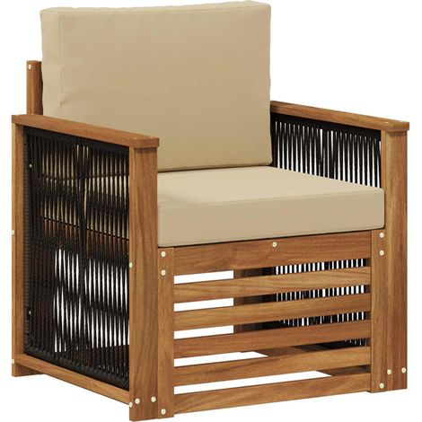 Maison Exclusive - Outdoor Mittelsofa Natur