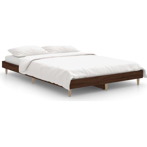 Maison Exclusive - Giroletto senza Materasso Rovere Marrone 120x190 cm Truciolato (1/5)