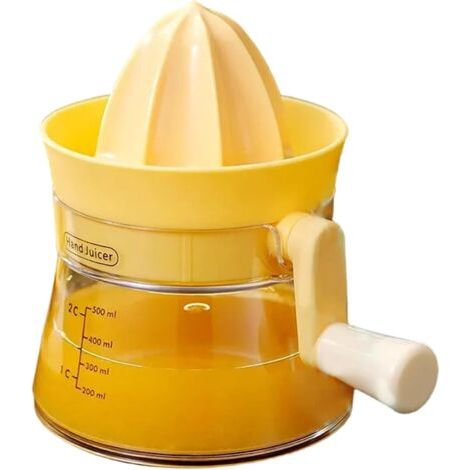 Presse-citron manuel, presse-agrumes amovible de 500 ml avec graduation, presse-oranges avec bec verseur pratique, appareil de cuisine pour la maison et la salle à manger. (1/4)