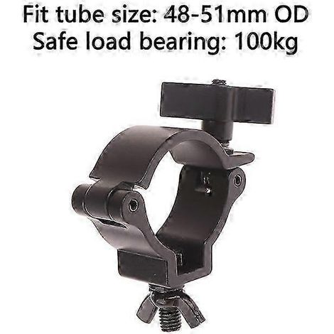 Crochets de fixation en aluminium pour éclairage de scène, supports pour tubes de 48 à 51 mm, projecteurs pour DJ. (1/5)
