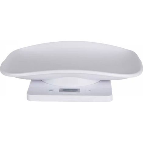 Balance numérique blanche pour animaux de compagnie avec écran LCD, 4 modes de pesée (onces/ml/lb/grammes), adaptée aux animaux de compagnie et à la cuisine, pour peser chats (1/5)