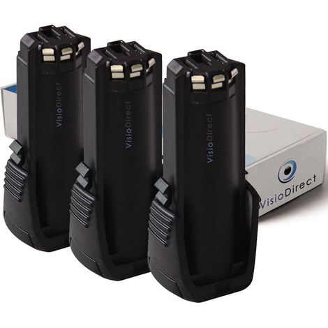 Lot de 3 batteries pour Bosch GSR Mx2Drive perceuse visseuse 2000mAh 3.6V (1/2)