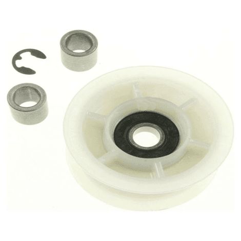 POULIE TENDEUR + CIRCLIPS POUR SECHE LINGE WHIRLPOOL - 484000000792 (1/5)