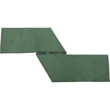 Lot de 4 barrières anti-inondation activées par l'eau, en tissu non tissé réutilisable, sac anti-inondation sans sable, vert (1/2)