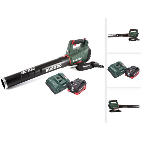 Soplador de hojas sin cable Metabo LB 18 LTX BL 18 V sin escobillas + 1x batería recargable 10,0 Ah + cargador