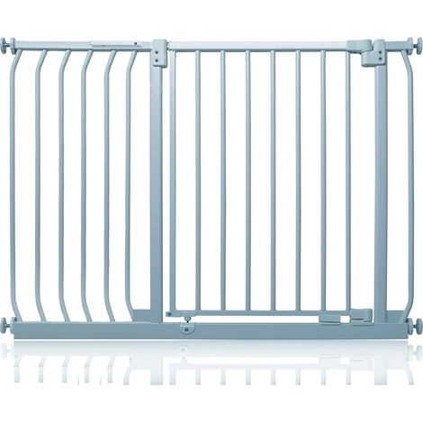 Safetots Barrière De Sécurité Elite, Barrière D'escalier À Fixation Par Pression, 107cm - 116cm, Couleur Gris Mat