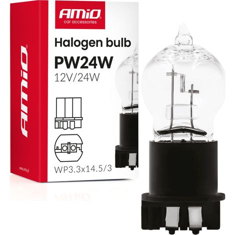 Halogenlampe PW24W WP3.3x14.5-3 24W 12V amio-04409 (1/3)