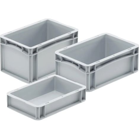 Eurobox 30x20x07cm grau 2,9 l