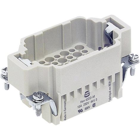 HARTING 09160423001 Insert mâle Han® DD 42 + PE à sertir 1 pc(s) D10839 (1/3)