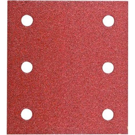 Hikoki 753040 -Set di 15 pz di carta abrasiva 114 x 104 mm, grana 40/80/120, con chiusura in