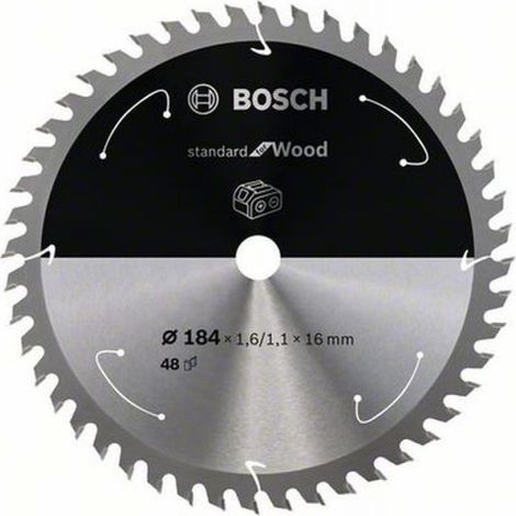 PRO Wood cordless Kreissägeblatt, 184 x 1,6 x 16 mm, T48 (1/4)