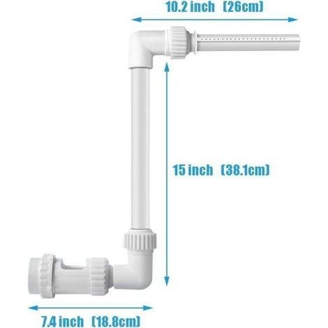 Fontaine cascade pour piscine hors sol, accessoires pour piscine extérieure, robinet de fontaine, bassin réglable, fontaine d'eau pour piscine (1/3)