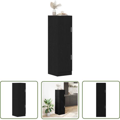 vidaXL Küchenschrank Schwarz 38x41,5x131,5 cm Holzwerkstoff (1/5)