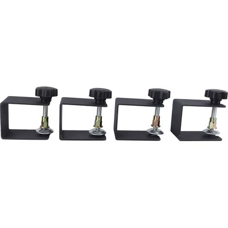 Pince de fixation pour façade de tiroir, clip de montage en acier inoxydable, 2 pièces, pour meubles et portes d'armoire, installation facile. (1/5)