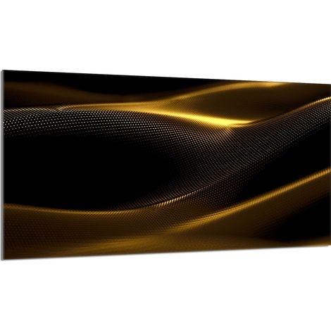 Glasschutzplatte für den Herd 90x52 Gold (1/5)