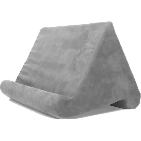 Support de tablette en mousse avec coussin et support multi-angles gris (1/5)