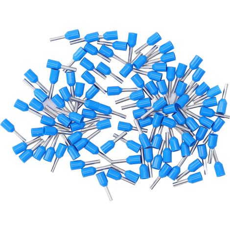 100 Stück E1508 Stift-Aderendhülsen aus Kupfer mit PVC-Isolierung für elektronische Geräte (1/5)