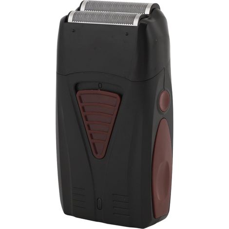 rasoir electriques hommes-Rasoir électrique à percussion rechargeable USB, tondeuse à barbe, accessoires de rasage et de coiffure, gris (1/4)