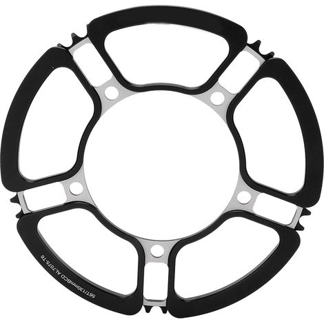 LitePro 5-Loch 130BCD Klappkurbel für Fahrräder, 56T Kettenblatt, schwarz, ideal für Einzelkurbelsätze (1/5)