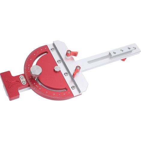 Jauge d'onglet pour scie circulaire sur table en alliage d'aluminium, réglable tous angles, guide de coupe pour bois (1/5)