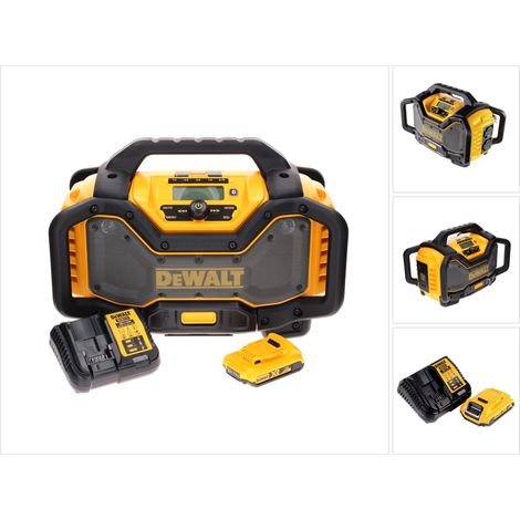 Radio a batteria DeWalt DCR 027 D1 DAB+ 10,8-18,0 V + 1 batteria 2,0 Ah + caricabatteria