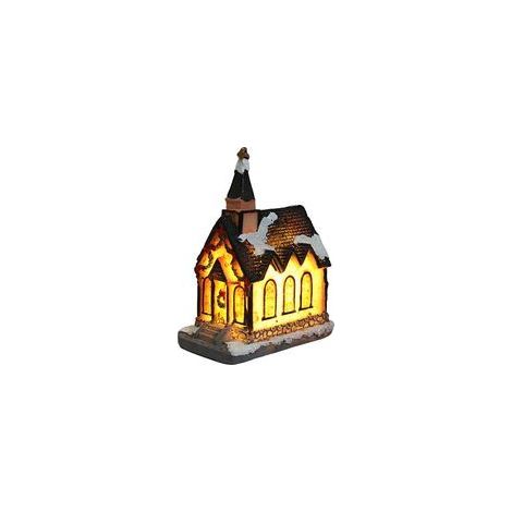 Lumière LED de Noël en résine – Décoration intérieure pour maison, scène de village ou ville, idéale comme cadeau festif (1/3)