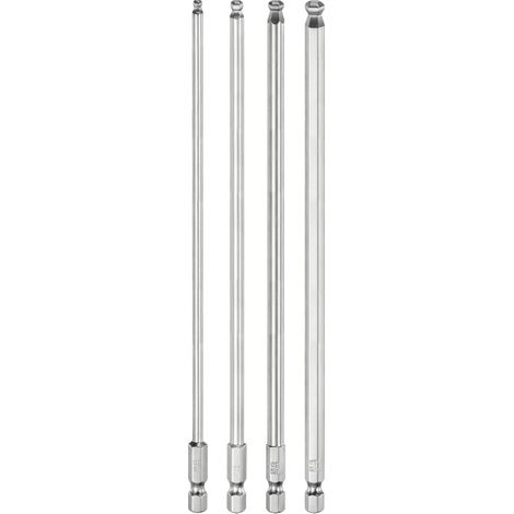 4pcs Embout de Tournevis Hexagonal 3mm-6mm ((H3-H6)) en Acier S2 (1/5)
