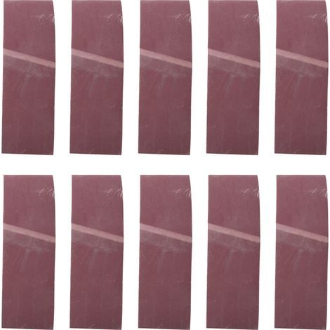 10 Aluminiumoxid-Schleifbänder 610 x 100 mm zum Schleifen von Holz und Metall (Körnung 180) - 10er-Pack (1/5)