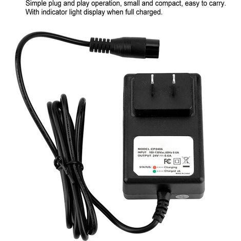 Chargeur de batterie pour scooter lectrique,remplacement du chargeur d'alimentation ATV 24V pour X-12 pour la mise niveau (1/4)