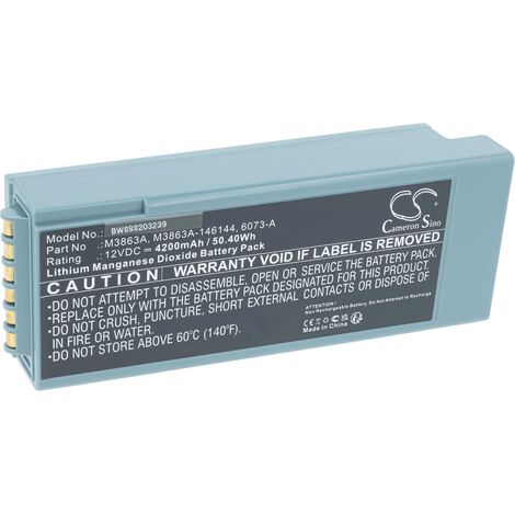 vhbw Battery compatible with Philips HeartStart FR2 Plus  FR2 Medical Equipment (4200 mAh, 12 V, Li-MnO2) (1/5)