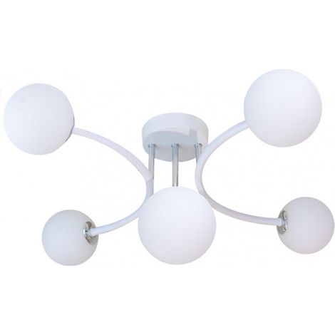 FAB 154555001 Havana Lampe 5xg9 Weiß / Chrom 48x46x22 Cm