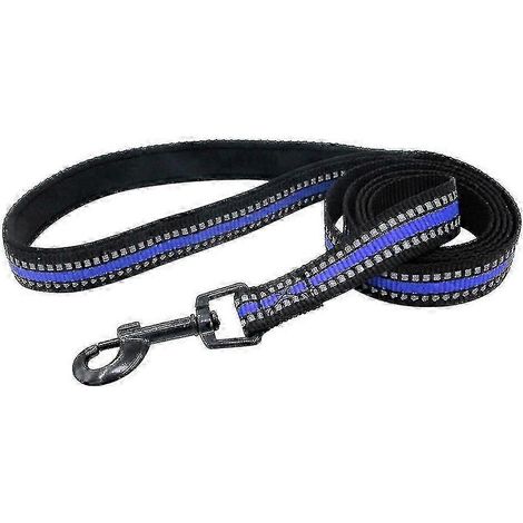 Laisse réfléchissante pour chien, style classique, avec crochet de collier facile à utiliser. (1/5)