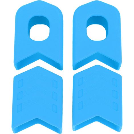 paire de manchons de protection en silicone pour manivelle de vélo (bleu) (1/5)