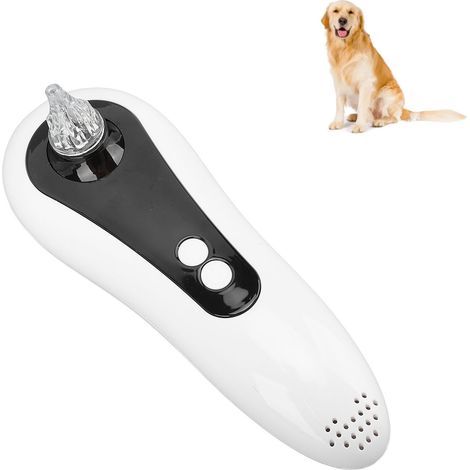 Asciugatore per orecchie con LED rosso e punte in silicone rimovibili - Doppia modalità di asciugatura e rotazione, in ABS e silicone, 175x65 mm, 1200 mAh, per animali domestici e persone (1/4)