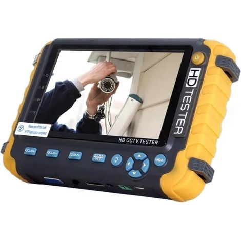 Testeur de vidéosurveillance prenant en charge la caméra IP Meilleur Testeur De Caméra De Sécurité Analogique Portable IV8W 5MP AHD TVI 4MP CVI, Testeur De Vidéosurveillance 5 Pouces, Moniteur, Entrée (1/5)