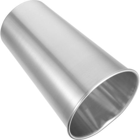 Seau à parapluies en aluminium, porte-parapluies rond, seau de rangement pour parapluies et autres objets, porte-parapluies en métal argenté (1/4)