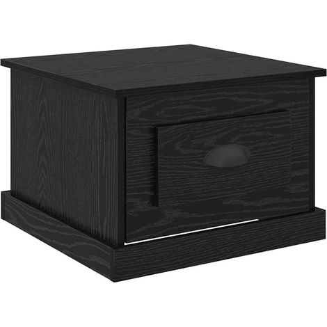 Maison Exclusive - Couchtisch Schwarz Eichen-Optik 50 x 50 x 35 c