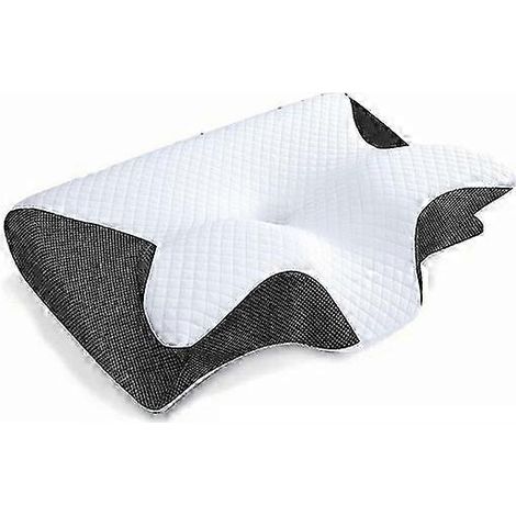 Oreiller cervical de soutien, confortable et à rebond lent, motif papillon noir, oreiller favorisant le sommeil (1/5)