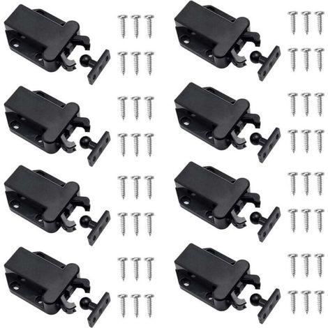 Quick Release Latch Parts, Non-Magnetic Door Push Latches for Furniture and Cabinets (1/5)