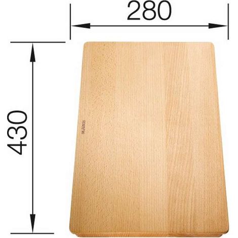 Blanco - Planche à découper Subline, 280x430 mm hêtre 514544