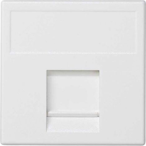 K45 VD Staubplatte mit 1 weißen AMP / KRONE-Stecker SIMON K76 / 9