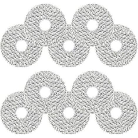 Lot de 10 lingettes de nettoyage pour balais Dreame L10s Ultra Gen 2, L10 Ultra, L20 Ultra, L10s Pro Ultra Heat, Xiaomi X10+, compatibles avec ECOVACS DEEBOT T30 Omni, en microfibre douce, lavables et (1/5)