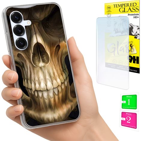 Custodia per Samsung Galaxy S25 FE, cover fotografica, cover posteriore + vetro 9H (1/5)