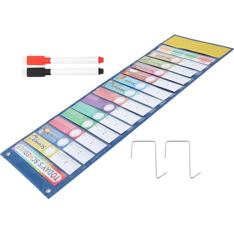 Tableau d'emploi du temps de poche GRIRIW, 15 fiches en polyester (1/5)