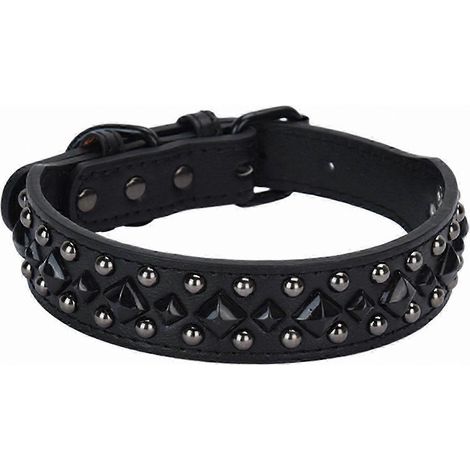 Collier pour chien en cuir ajustable, plusieurs tailles pour chiens de petite à grande taille, marron XL (1/5)