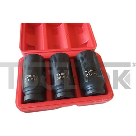 SET CHIAVI A BUSSOLA A IMPATTO RINFORZATE 1/2" MILLERIGHE 3pz 30-32-36mm (1/3)