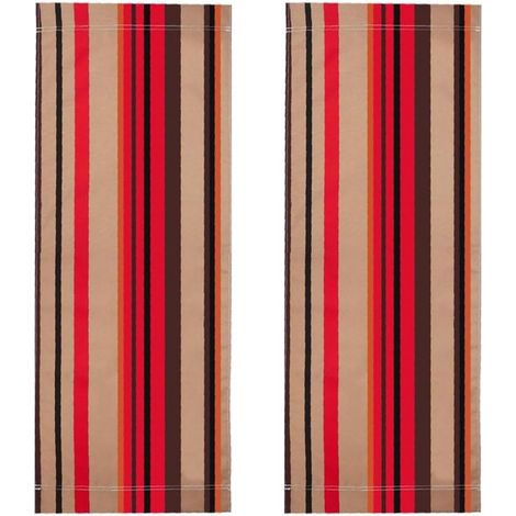 2pcs Chaise de Plage en Toile pour Patio Remplacement de Chaise D'Extérieur Tissu Remplacement 114x43cm Inclinable en Tissu pour Vacance D'Été Bain Soleil Jardin,Rouges Jaunes (1/5)