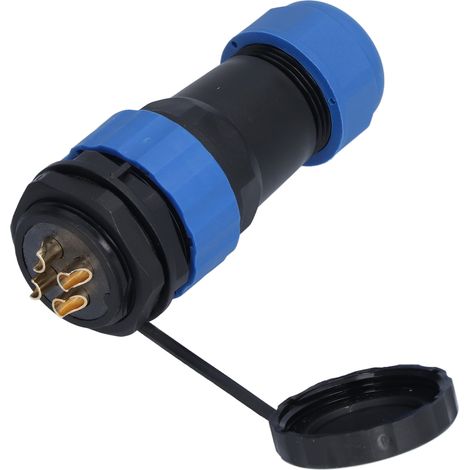 Connecteur étanche IP68 écrou arrière prise aviation 380V 45A pour câble électrique SP284 broche (1/5)